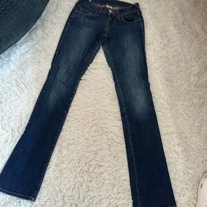 True Religion Dark Blue Straight Leg Jeans
